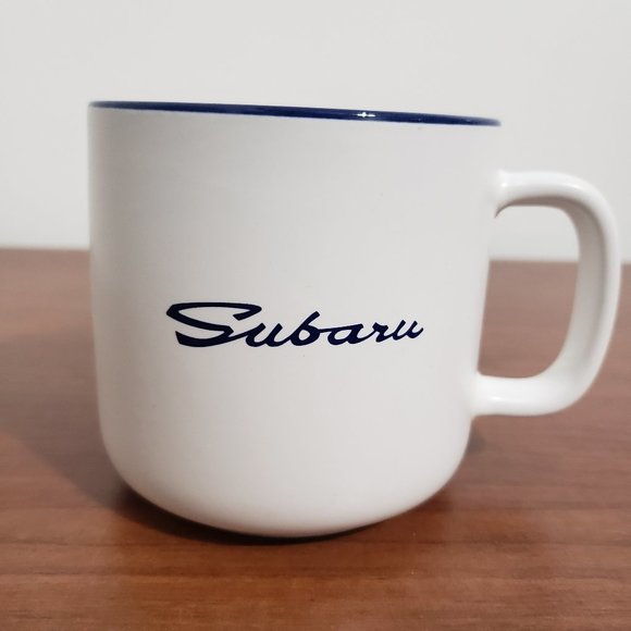 Subaru Coffee Mug Minimalistic Design Deep Blue Automotive Collectable Souvenir - Picture 1 of 6